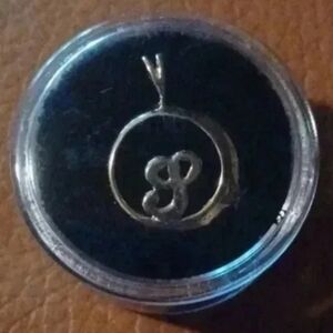 Gold plated letter pendant "P"